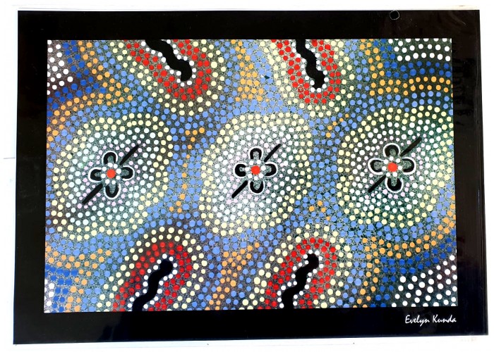 Aboriginal Art Print, Beginning Dreaming, A4