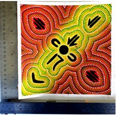 Dot Art Canvas Painting - Earth