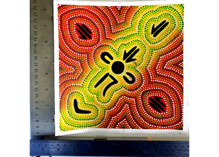 Dot Art Canvas Painting - Earth