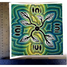 Dot Art Canvas Painting - Tree