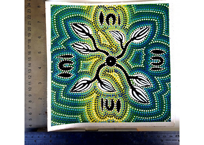 Dot Art Canvas Painting - Tree