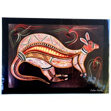 Aboriginal Art Print, Great Kangaroo, A4