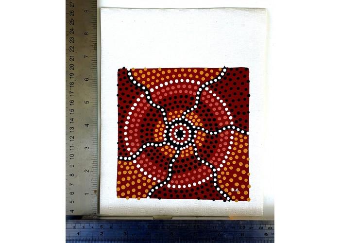 Dot Art Canvas Painting - Tracks