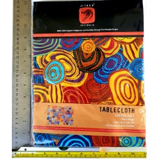 Aboriginal Art Tablecloth - Rectangle - 2.4 x 1.4 m