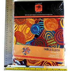 Aboriginal Art Tablecloth - Round - 1.4 m