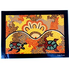Aboriginal Art Print, Turtle Dreaming, A4