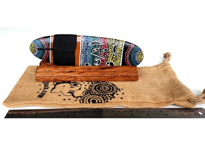 Aboriginal Bullroarer - Medium Size Dot Art Gift Set Aboriginal Bullroarer - Medium Size Dot Art Gift Set