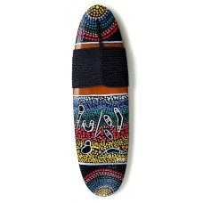 Aboriginal Bullroarer - Dot Art