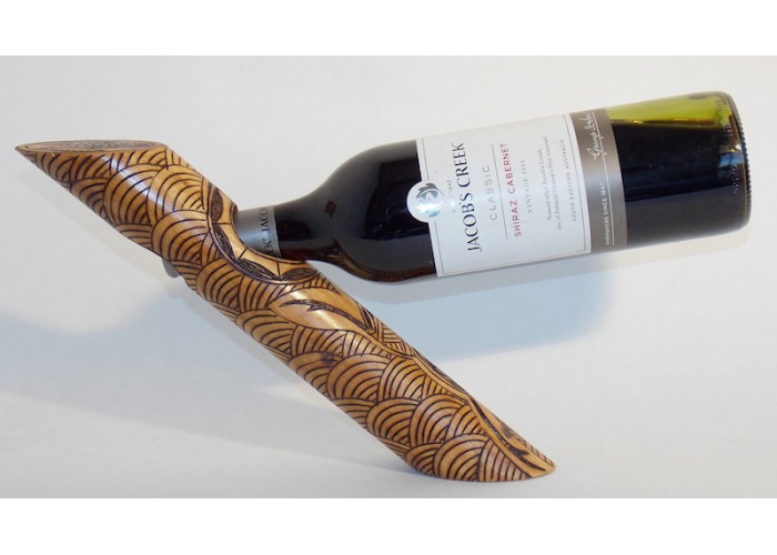 Wine Bottle Holder | Hand Burnt Aboriginal Art Wine Bottle Holder | Hand Burnt Aboriginal Art